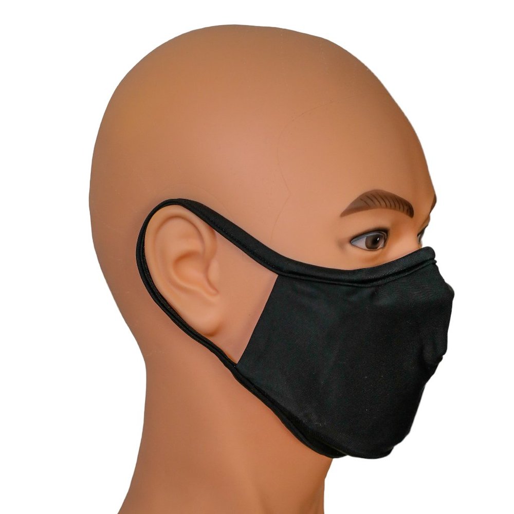 Black Face Mask with Removable Filter